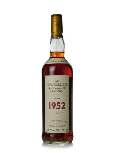 View full screen - View 1 of Lot 3. The Macallan Fine & Rare 49 Year Old 48.0 abv 1952 (1 BT75).