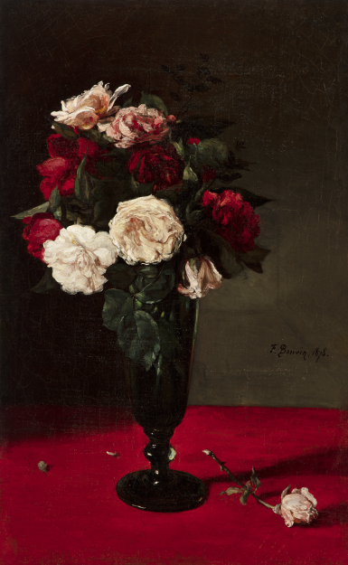 View full screen - View 1 of Lot 129. Roses in a Vase.