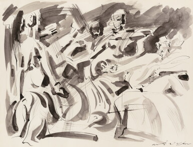 View full screen - View 1 of Lot 187. ANDRÉ MASSON | L'ESCLANDRE.