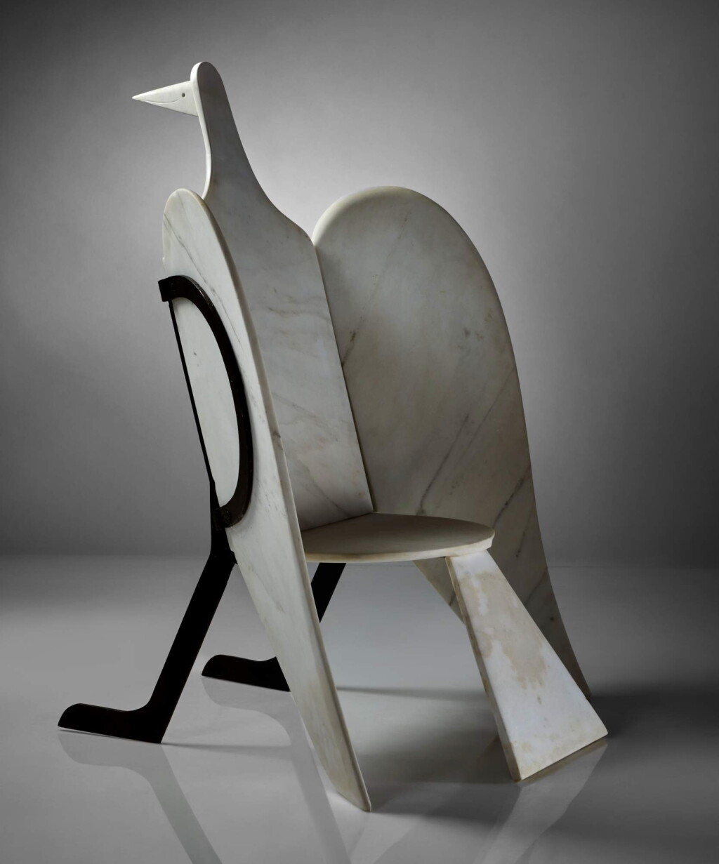 View full screen - View 1 of Lot 26. "Grand Oiseaux de Marbre" Chair.