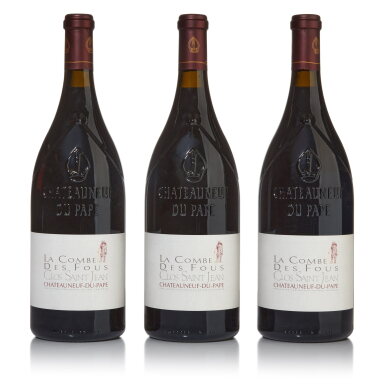 View full screen - View 1 of Lot 241. Châteauneuf du Pape, La Combe des Fous 2010 Clos St. Jean (3 MAG).