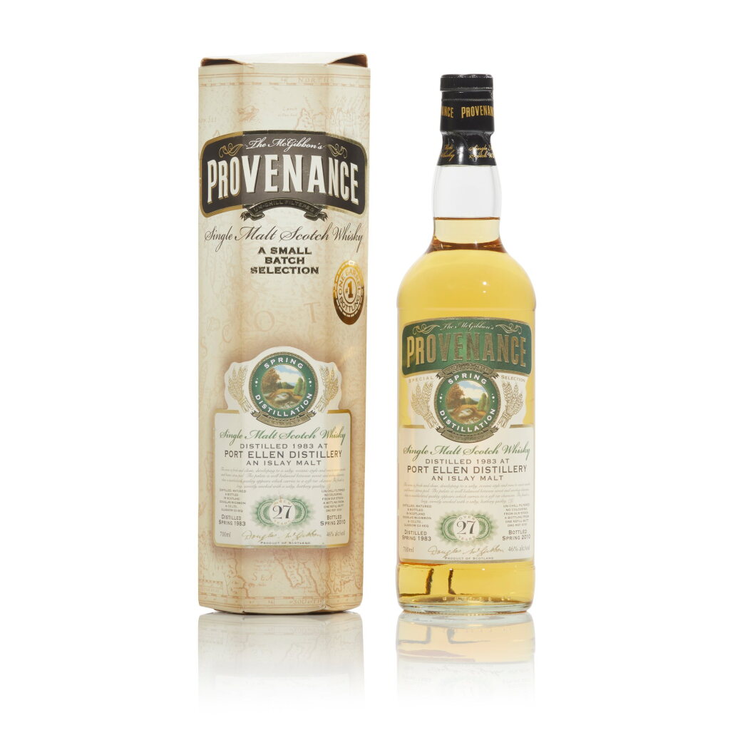 View full screen - View 1 of Lot 281. Port Ellen McGibbon's Provenance 27 Year Old 46.0 abv 1983 (1 BT70).