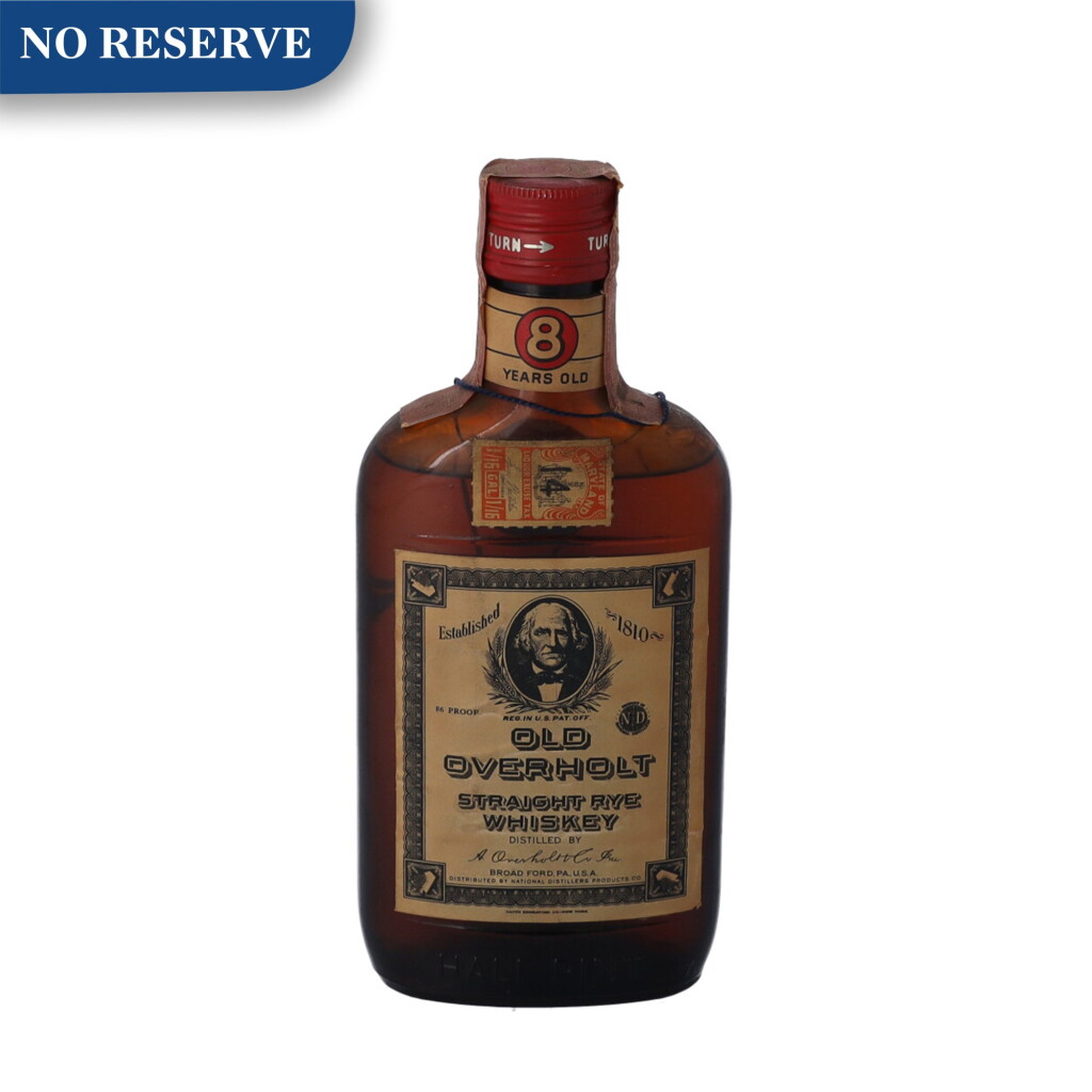 View full screen - View 1 of Lot 198. Old Overholt 8 Year Old Rye 86 proof NV (1 1/2 PINT).