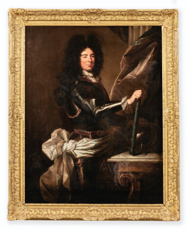 View full screen - View 1 of Lot 69. STUDIO OF HYACINTHE RIGAUD | PORTRAIT OF LOUIS FRANÇOIS, MARSHALL DUKE OF BOUFFLERS (1644-1711).