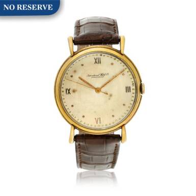 View full screen - View 1 of Lot 124. A yellow gold wristwatch, Circa 1965.