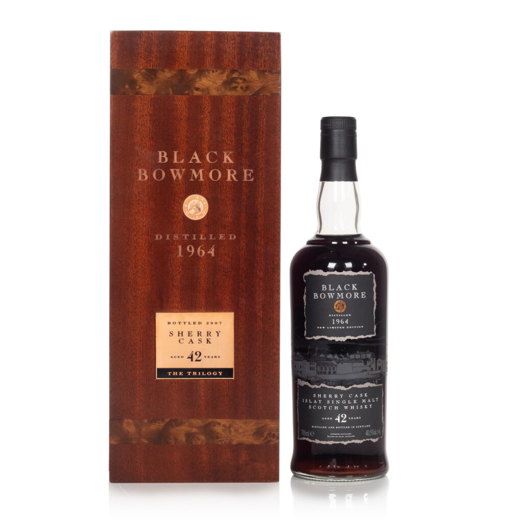 View full screen - View 1 of Lot 24. Bowmore Black Sherry Cask 42 Year Old 40.5 abv 1964 (1 BT70).