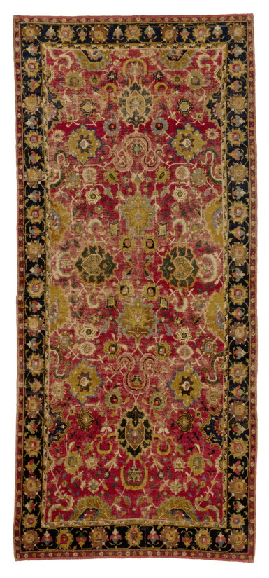 View full screen - View 1 of Lot 650. A Safavid Isfahan Carpet, Central Persia, 17th Century.