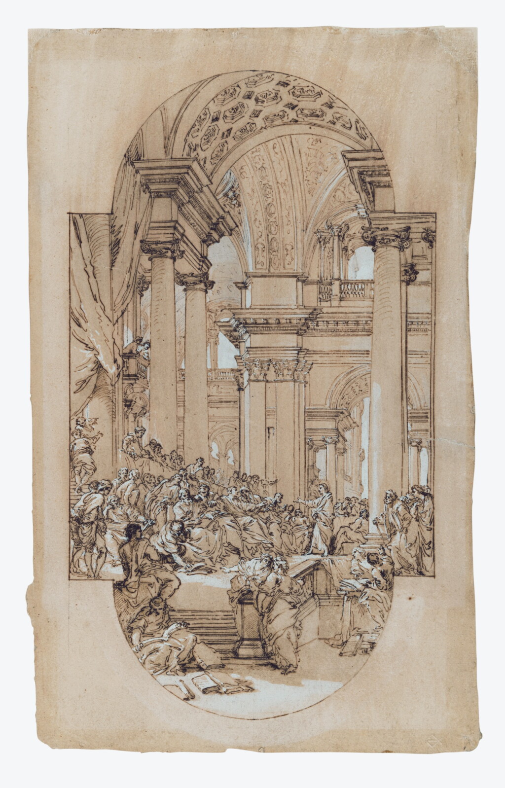 View full screen - View 1 of Lot 166. Christ Disputing with the Doctors.