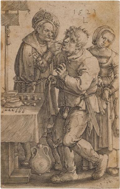 View full screen - View 1 of Lot 412. von Leyden, Lucas | Exacting extractions.