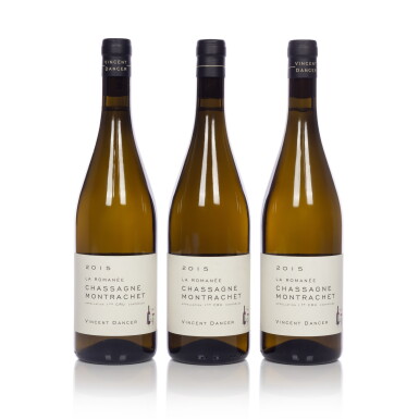 View full screen - View 1 of Lot 284. Chassagne Montrachet, La Romanée 2015 Vincent Dancer (6 BT).