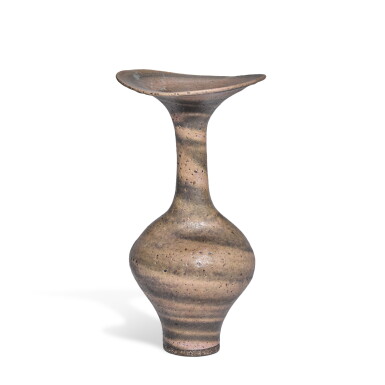 View full screen - View 1 of Lot 169. A tall vase with flaring lip.