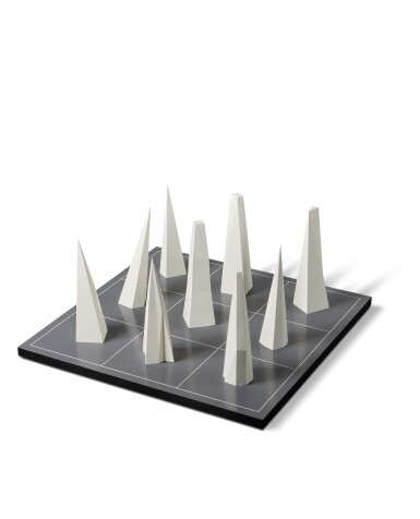 View full screen - View 1 of Lot 478. 9 Pyramids on a 9 Part Grid.