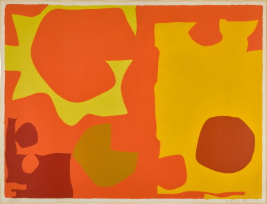 View full screen - View 1 of Lot 186. Six in Light Orange with Red in Yellow: April 1970.