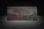 An impressed gray pottery tomb tile, Western Han dynasty