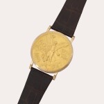 ’50 Pesos’, Reference 3612 | An oversized pink and yellow gold coin wristwatch Made in 10 pieces to commemorate the 100th anniversary of the Treaty of Cordoba | Circa 1971
