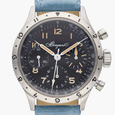 View full screen - View 1 of Lot 339. Type XX | A stainless steel chronograph wristwatch with tachymeter scale, Circa 1965.