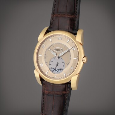 View full screen - View 1 of Lot 133. Kalpa Tonda | A pink gold automatic wristwatch with date, Circa 2010.