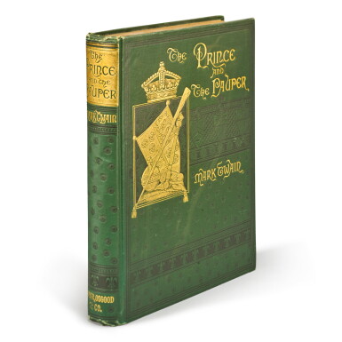 View full screen - View 1 of Lot 16. CLEMENS, SAMUEL L. | The Prince and the Pauper: A Tale for Young people of All Ages. Boston: James R. Osgood and Company, 1882.