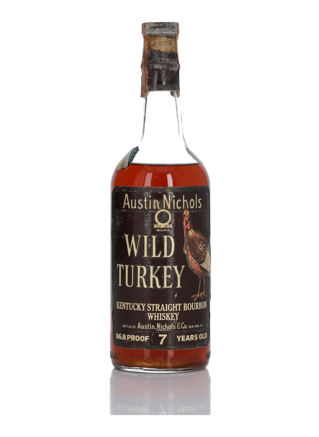 View full screen - View 1 of Lot 346. Wild Turkey 7 Year Old 86.8 Proof NV (1 Bottle 4/5 Quart).