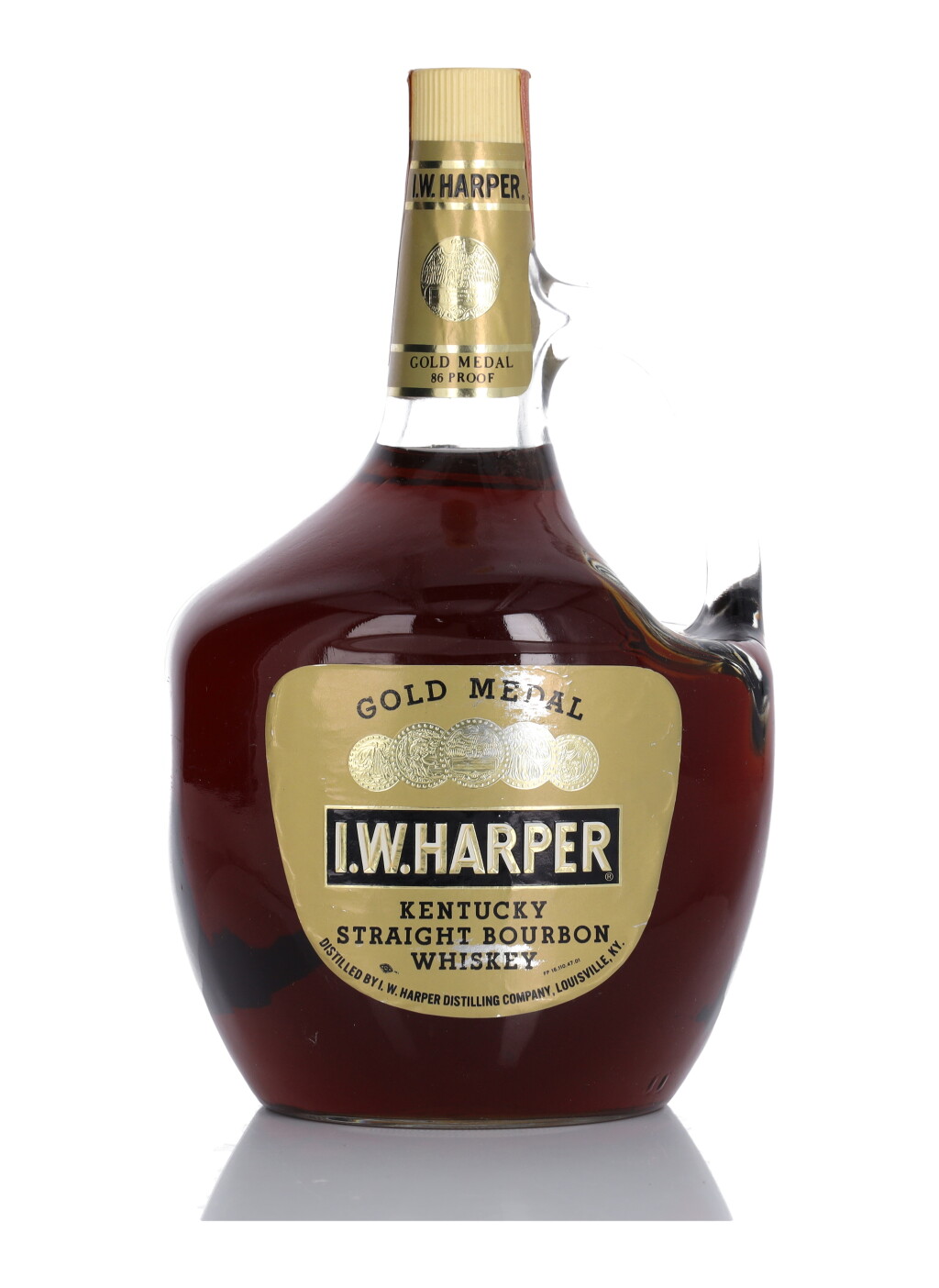 View full screen - View 1 of Lot 208. I.W. Harper Gold Medal 6 Year Old 86 Proof NV (1 Bottle Half-Gallon).
