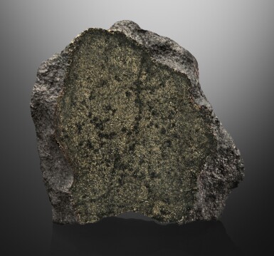 View full screen - View 1 of Lot 125. Martian Meteorite | Swayyah 002 — End Piece Of Martian Meteorite With Martian Atmosphere.