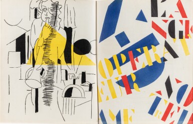 View full screen - View 1 of Lot 101. La Fin du monde filmée par l'ange N.-D. 1919. Broché. Édition originale, sur vélin Lafuma. Exemplaire de Tériade, avec envoi..