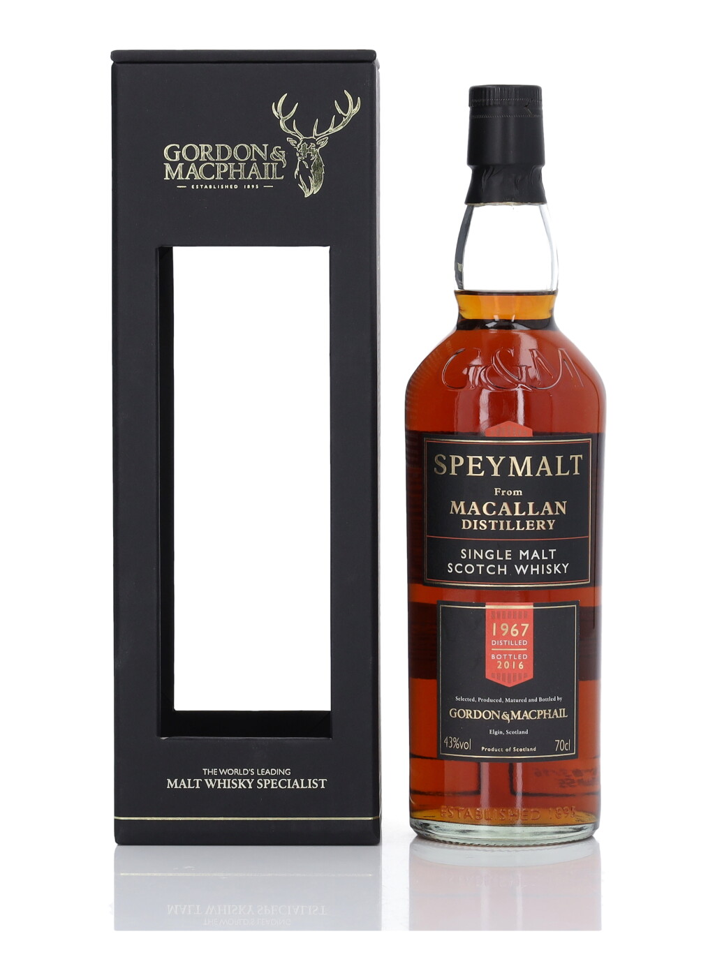 View full screen - View 1 of Lot 43. Macallan Gordon & MacPhail Speymalt 43.0 abv 1967 (1 Bottle 70cl).