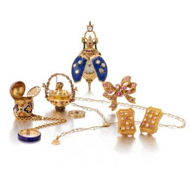 View full screen - View 1 of Lot 3. Collection of jewels (Collezione di gioielli).