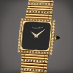 A yellow gold and diamond-set wristwatch with bracelet | Circa 1972