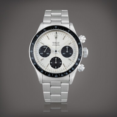 View full screen - View 1 of Lot 132. Daytona, 'Sigma Dial' reference 6263 Montre bracelet en acier avec chronographe | Stainless steel chronograph wristwatch with bracelet Vers 1978 | Circa 1978.