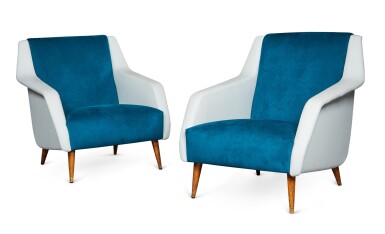 View full screen - View 1 of Lot 185. CARLO DE CARLI | PAIR OF ARMCHAIRS, MODEL NO. 802.