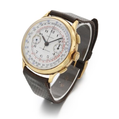 View full screen - View 1 of Lot 136. Longines, Chronograph wristwatch, 1935 (Longines, Cronografo da polso, 1935).