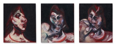View full screen - View 1 of Lot 112. Three Studies for Portrait of Henrietta Moraes.