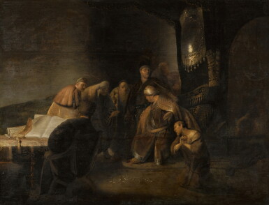 View full screen - View 1 of Lot 63. Judas returning the thirty pieces of silver.