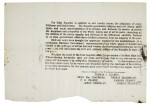 Proclamation of the Irish Republic, 1916, lower half only, together with two handbills