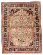 A Kashan 'Mohtasham' Meditation Carpet, Central Persia, Circa 1900