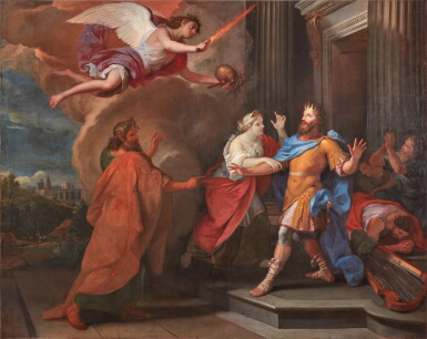 View full screen - View 1 of Lot 348. The Plague in the Reign of King David.