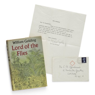 View full screen - View 1 of Lot 132. GOLDING, WILLIAM | Lord of the Flies. London: Faber and Faber, 1954.