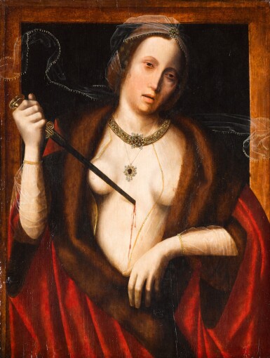 View full screen - View 1 of Lot 103. Death of Lucretia.