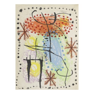 View full screen - View 1 of Lot 136. JOAN MIRÓ | LA RAME ET LA ROUE (C. BKS. 60).