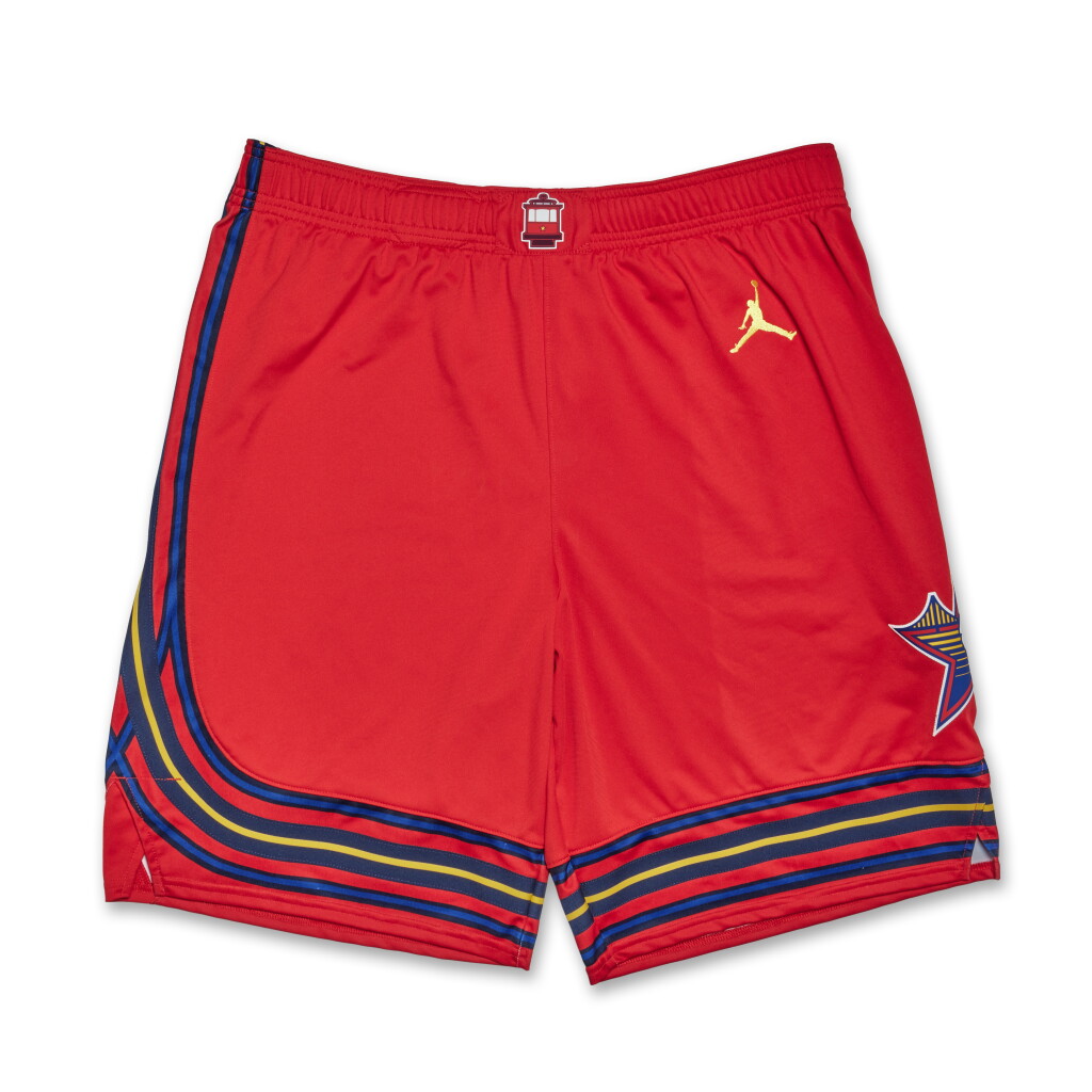 View full screen - View 1 of Lot 116. Nikola Jokić Game Worn ‘NBA All-Star Game’ Shorts.