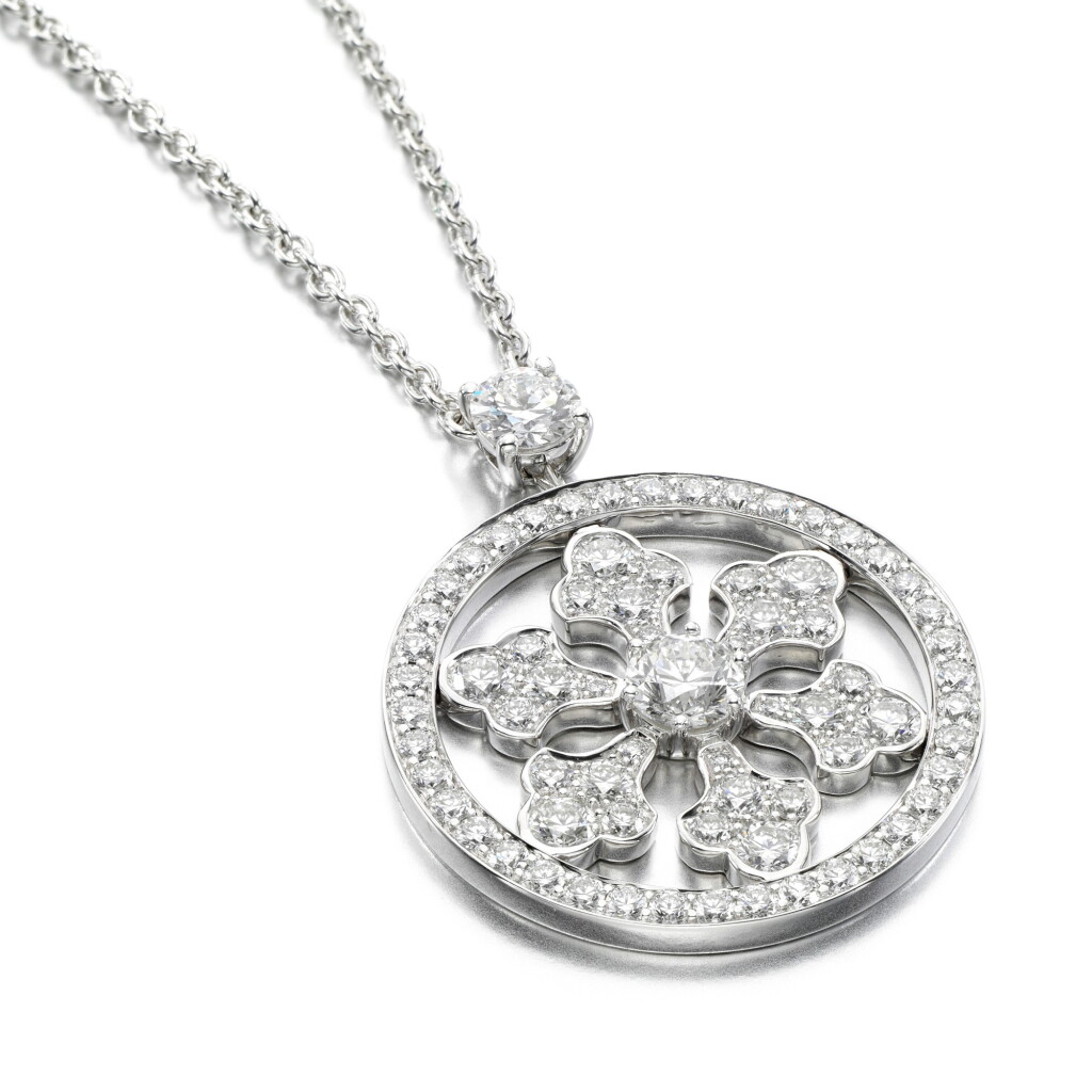 全萤幕检视 - 查看100Diamond pendant necklace, 'Snowflake'的1