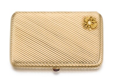 View full screen - View 1 of Lot 223. An Imperial Presentation gold cigarette case, Ivan Arkhanov, St Petersburg, 1899-1903.