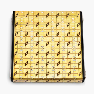 View full screen - View 1 of Lot 1699. Art Deco Gold, Enamel and Diamond Cigarette Case | 卡地亞 | 裝飾藝術風格 K金 配 琺瑯彩 及 鑽石 煙盒.