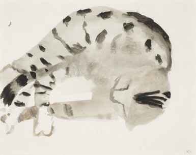 View full screen - View 1 of Lot 178. Cat Asleep.