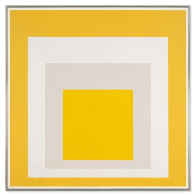 View full screen - View 1 of Lot 1. Homage to the Square: Yellow Resonance.