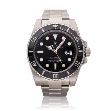 View full screen - View 1 of Lot 244. Reference 116610LN Submariner | A stainless steel wristwatch with date and bracelet, Circa 2013.