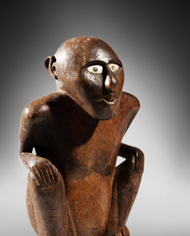 View full screen - View 1 of Lot 118. Statue, Île Tobi, Îles Caroline | Figure, Tobi Island, Caroline Islands.