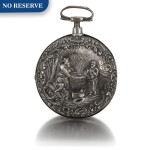 A HOEVENAER | A SILVER PAIR CASED WATCH WITH BIBLICAL SCENE CIRCA 1760 AND LATER