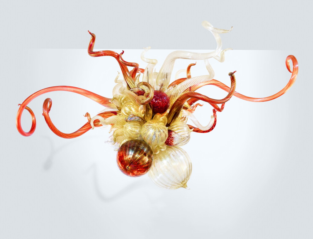 View full screen - View 1 of Lot 527. "Lumière d’Ambre" Chandelier.